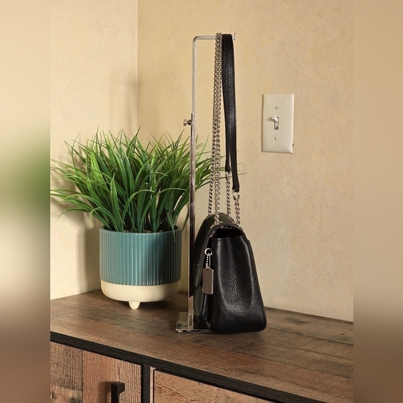 Coach Black Pebble Leather Klare 25 Crossbody Bag - Picture 9 of 10